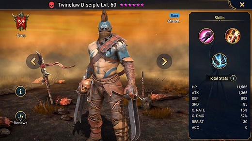 Twinclaw Disciple - HellHades - Raid Shadow Legends