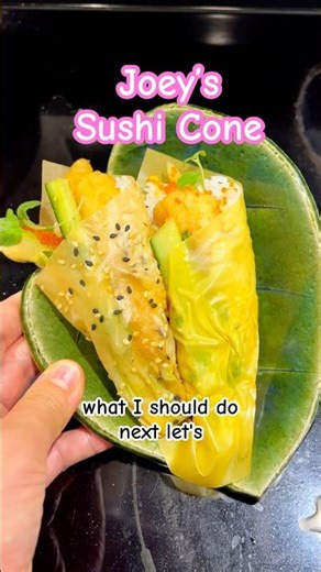 I remade Joey’s Sushi Cone and it was so easy, delicious and pretty!