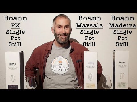 Boann Single Pot Still Irish Whiskey - PX, Marsala & Madeira in comparison
