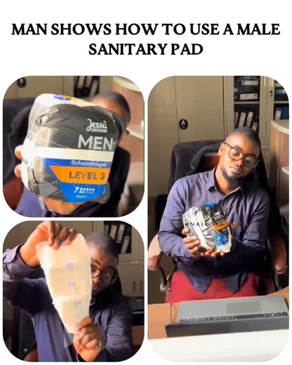 Nairobi_Juice | Man shows how to use a Male sanitary pad 🎥: @davidkankomba_jr | Instagram