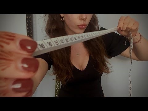 ASMR measuring you❕(clicky inaudible whisper)