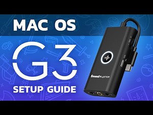 Sound Blaster G3 Setup Guide for Mac OS