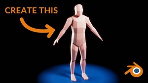 Low-poly Character Base Creation with Blender