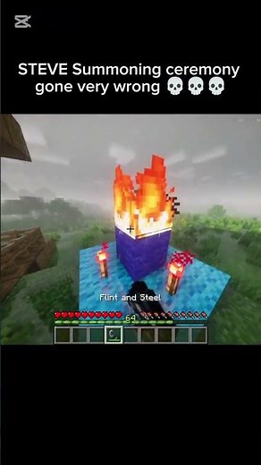 how to summon Steve brine 💀 #minecraft