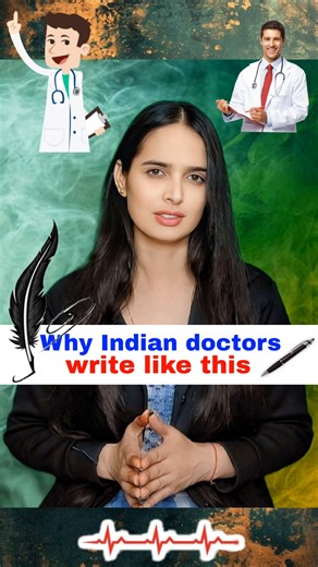 Why Indian doctors write like this. #shorts #facts #doctor