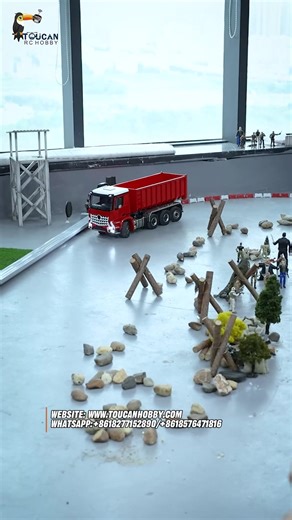 2.6K views · 52 reactions | Let me show you the rear-wheel steering and lifting functions of this metal 1/14 8x8 RC hydraulic roll-off dump truck model 3363! Can your model achieve these features? #RCmodel #RCworld #RClife #RClover #RCcommunity #RCtoys #RC #Truck #Dumper #Toucanhobby | Toucanhobby RC Construction Vehicle | Facebook