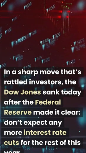 The Dow plunges as the Fed ends rate cut hopes for 2025, sparking market sell-offs and investor caution amid inflation fears. #StockMarket #FederalReserve #DowJones | Neural Briefs