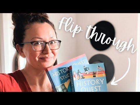 A peek inside the new History Quest: United States curriculum || homeschool flip through