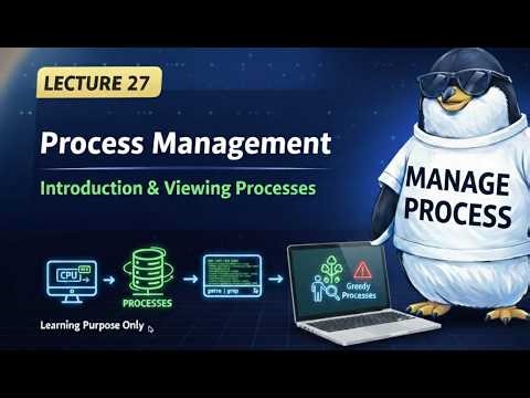 Linux Processes Ka Game Samjho 🔥 | Lecture 27 | View & Control Everything