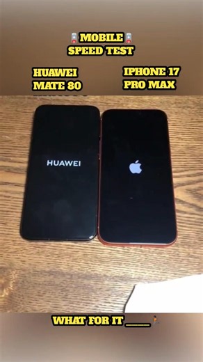 HUAWEI MATE 80 vs 17 PRO MAX !! MOBILE SPEED TEST