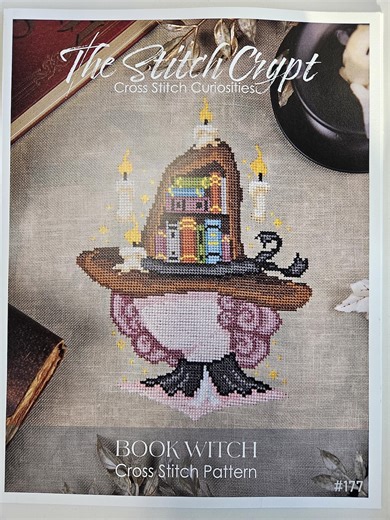 Cross Stitch Pattern "book Witch" by the Stitch Crypt (paper Pattern - NOT PDF) - Etsy Canada