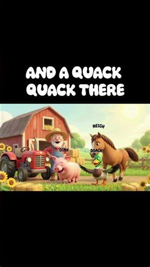 Old MacDonald Had a Farm with a Horse🎵 Farm Animals Song for Kids | Nursery Rhymes 3D Animation