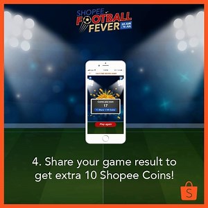 2.1K views | Have you tried out the Half-time Shopee Shake game? Follow these 4 easy steps to play the game and share your results in our App to win an extra 10 Shopee Coins!螺 Start playing now >> https://shp.ee/d33tf6j #ShopeeFootballFever | Shopee | Facebook