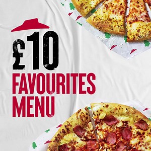 67 reactions · 13 comments | We're feeling LARGE and in charge. Tuck in to your favourite large pizza, side or dessert with our £10 Favourites Menu.朗 | Pizza Hut | Facebook
