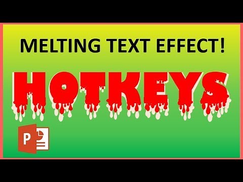 Melting / dripping text typography effect in PowerPoint! (Tutorial)