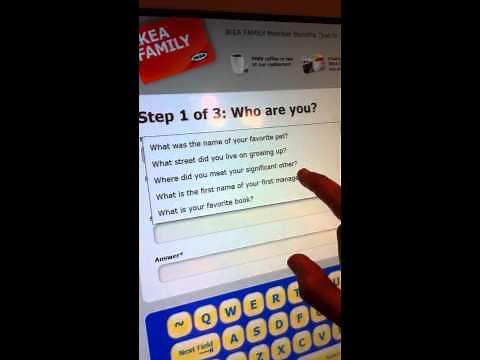 Demonstrates how to register for IKEA Family Discount Card (Canada)