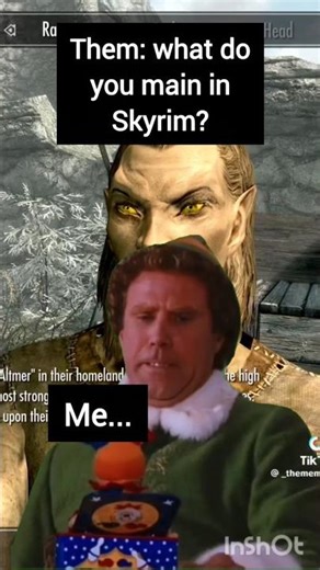 What If Skyrim’s High Elf Was Buddy the Elf?...?. 😵‍💫😅