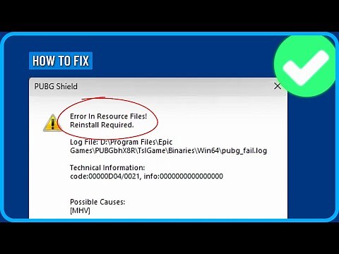 How to Fix PUBG Error in Resource Files Reinstall Required