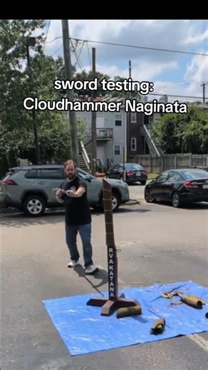 cutting with the Cloudhammer Naginata