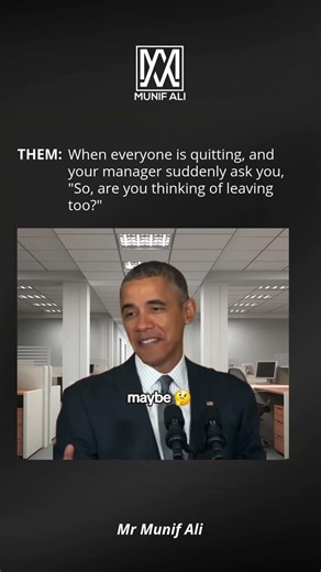 When eveyone is quitting, and your manager suddenly ask you So, are you thinking of leaving too