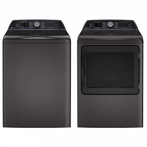 GE Profile 5.4 cu. ft. Washer and 7.4 cu. ft. Dryer Set, Diamond Gray, ENERGY STAR - The Home Depot
