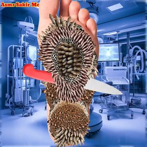 Foot Asmr infected Animation beauty #satisfying #america #asmr | Asmr Sakir Medical