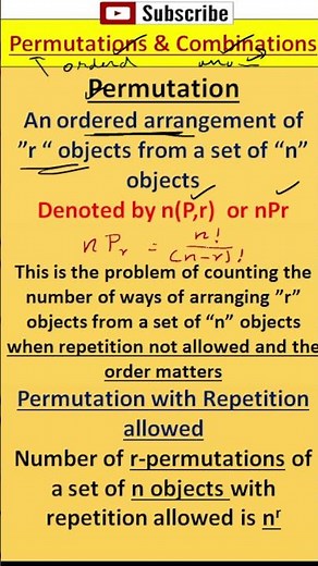 Permutations and Combinations - Discrete Math