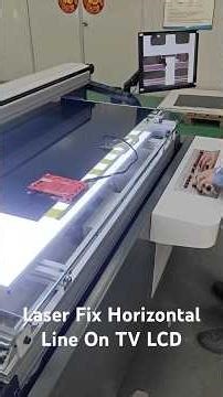 How To Fix Horizontal Line On TV LCD LED Panel By LCD Screen Laser Repair Machine LT-LS6530 30HZ