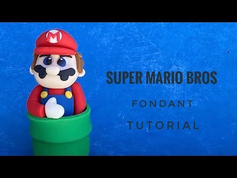 EASY tutorial on How to make a fondant Super Mario Bros cake topper