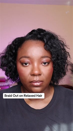 Braid Out Tutorial for Relaxed Hair