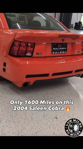 Low Miles No Miles ™️ on Instagram: "2004 Competition Orange Mustang Cobra – 1,663 Miles Saleen S281-C — 1 of 29 (and the ONLY one in Competition Orange) Shared by LMNM member Zach Granger, this car sits at the absolute top of the Terminator food chain. What you’re looking at is a factory-supercharged 2004 SVT Cobra that was then converted by Saleen into an S281-C — making it one of just 29 Cobra-based Saleens produced in 2003–04. But this one goes even further: it is the only documented Competi