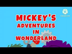 Mickey's Adventures In Wonderland Title Card