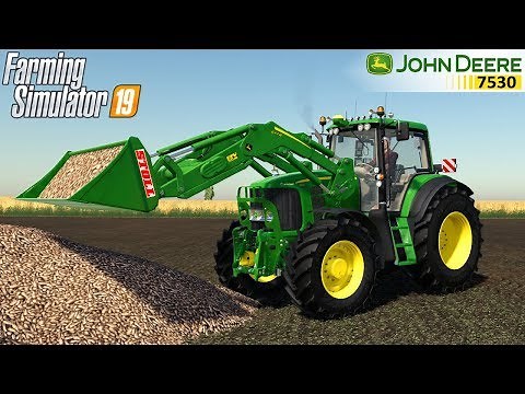 Farming Simulator 19 - JOHN DEERE 7430/7530 PREMIUM Front Loader Loads Sugar Beet