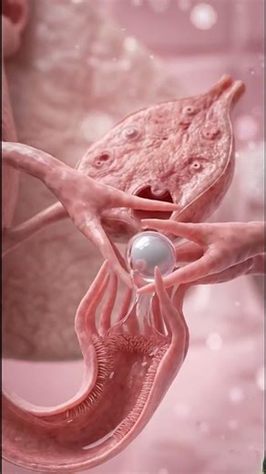 How Your Body Releases an Egg Every Month #ovulation #shorts