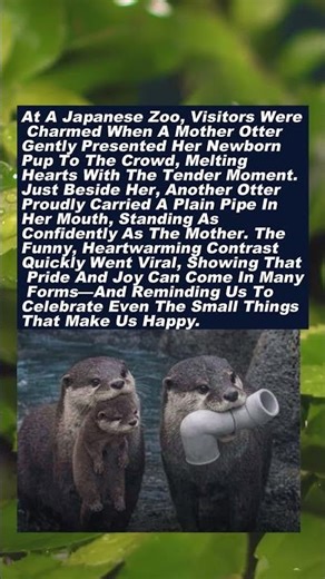 Proud Otters Steal Hearts at Japanese Zoo