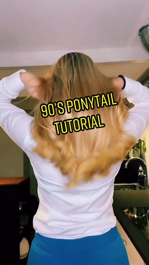 Easy ponytail tutorial #fypシ #hairtok
