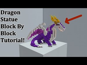 Minecraft: How To Build A Dragon Statue Tutorial!