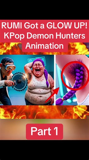 RUMI Got a GLOW UP! KPop Demon Hunters Animation #rumi #kpopdemonhunters #jinu #kpopfyp #animation