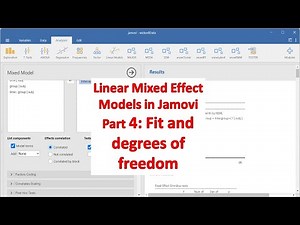 Linear mixed effect models in Jamovi | 4 | Fit and degrees of freedom