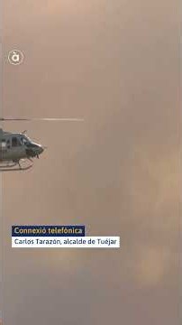 L'incendi de #Tuéjar continua actiu però està "prou perimetrat" després de cremar 1.000 hectàrees