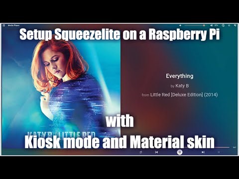 Raspberry Pi Squeezelite setup running in Kiosk mode with Material skin
