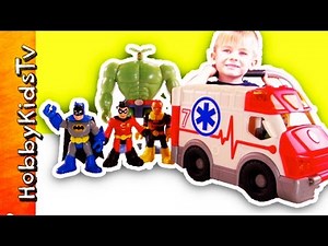 Imaginext Robin Needs Help from City Ambulance