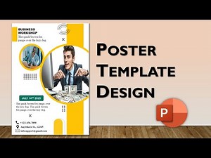 How to Make a Poster [PowerPoint Template Design]