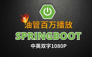 【中英双字1080P】2021油管上超火的springboot教程，一定要看！