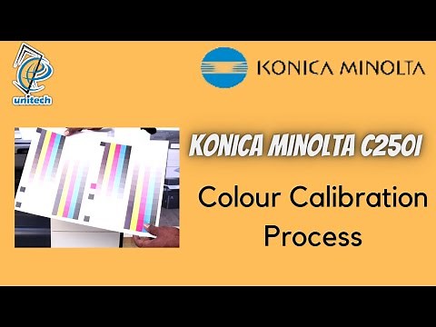Konica Minolta C250i colour Calibration process live demo. #Konica Minolta C250i , #Konica colour