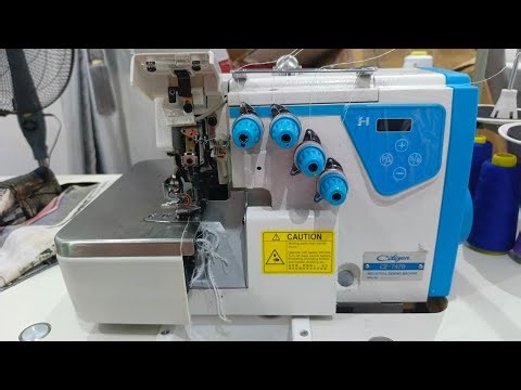 How to Thread a 4 Thread Overlock/Weaving Machine (Step-by-Step for Beginners).