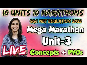 Marathon-3 Unit-3 | Learner and Learning Process |UGC NET Education/SET | UGC NET 2022 | By Ravina