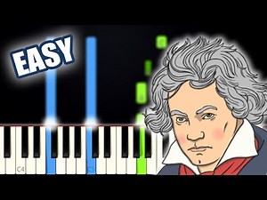 Ode To Joy - Ludwig Van Beethoven | EASY PIANO TUTORIAL + SHEET MUSIC by Betacustic