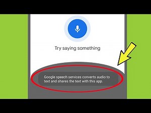 What is Google speech services converts audio to text and shares the text with this app