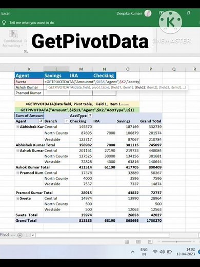 GetPivotData #excelsupport #excelsolutions #excel #exceltricks #excelformulas